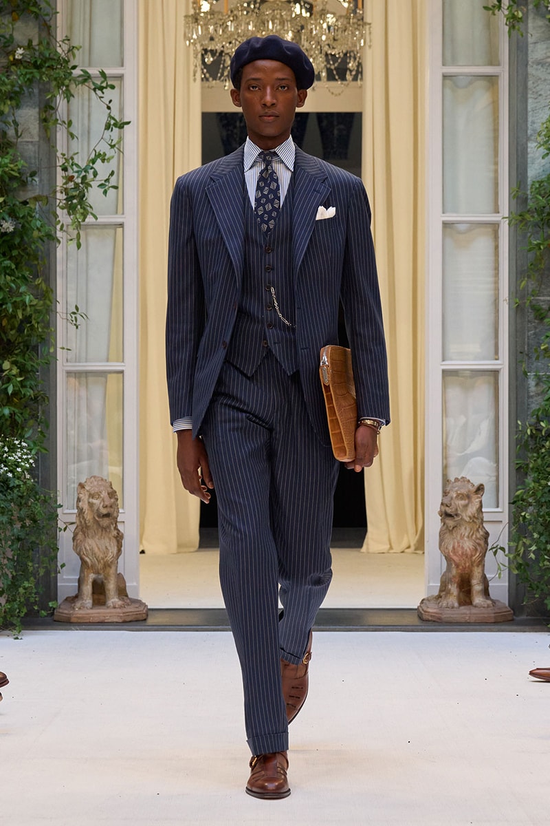 Ralph Lauren SS27 Infuses Traditional Japanese Craftsmanship Into American Luxury KUON Sashiko Craftsmanship Polo Ralph Lauren Purple Label SS27 Milan Fashion Week runway collection