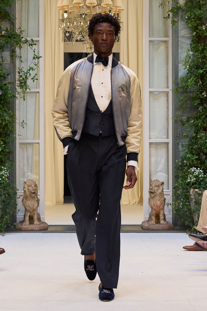 Ralph Lauren SS27 Infuses Traditional Japanese Craftsmanship Into American Luxury KUON Sashiko Craftsmanship Polo Ralph Lauren Purple Label SS27 Milan Fashion Week runway collection