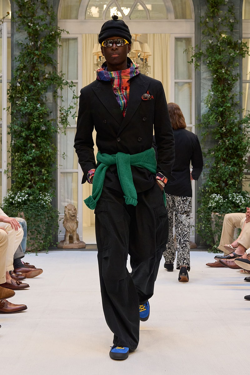 Ralph Lauren SS27 Infuses Traditional Japanese Craftsmanship Into American Luxury KUON Sashiko Craftsmanship Polo Ralph Lauren Purple Label SS27 Milan Fashion Week runway collection