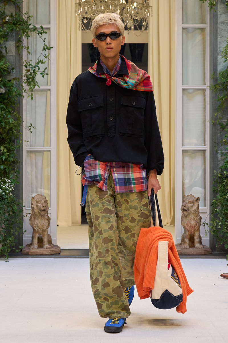 Ralph Lauren SS27 Infuses Traditional Japanese Craftsmanship Into American Luxury KUON Sashiko Craftsmanship Polo Ralph Lauren Purple Label SS27 Milan Fashion Week runway collection