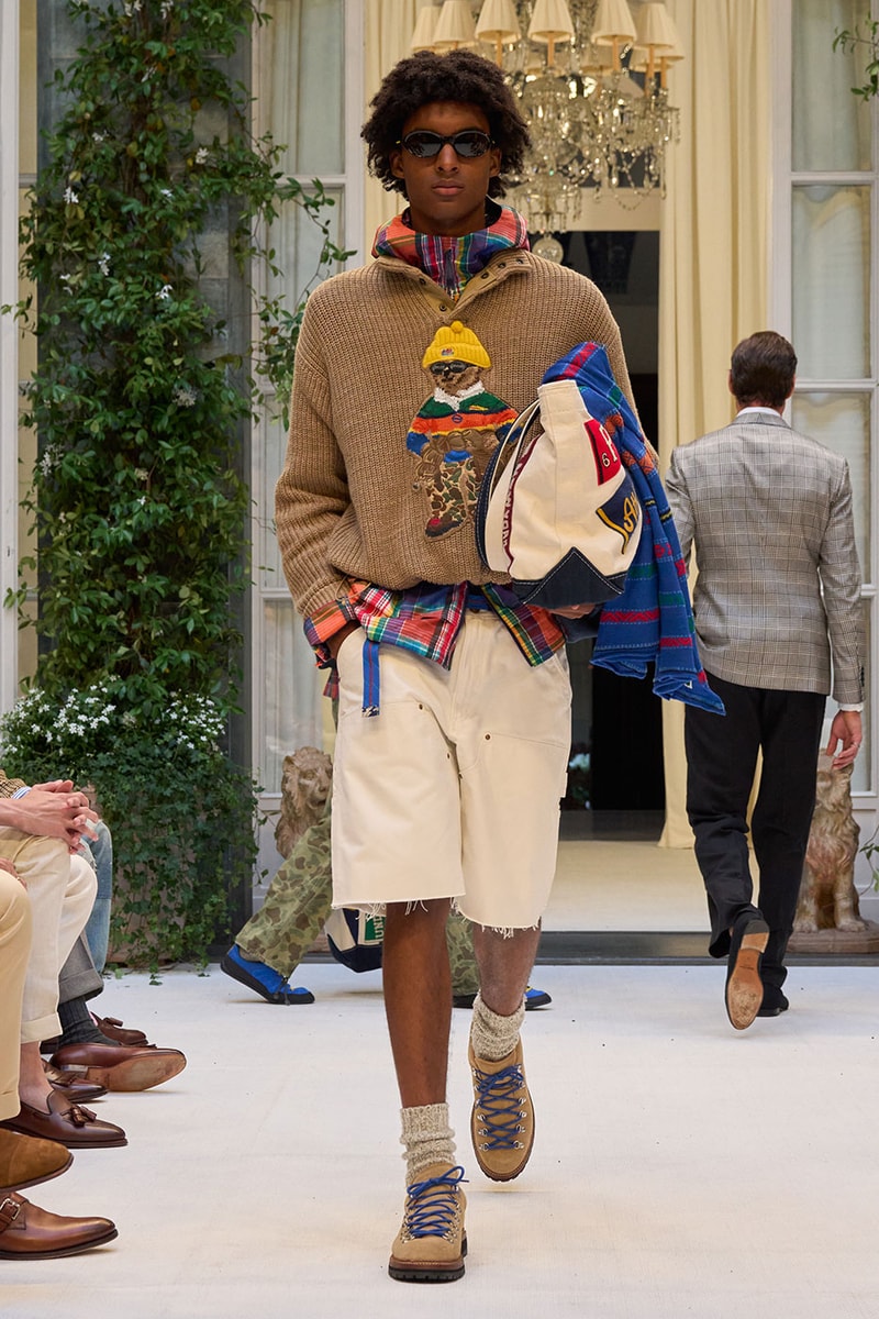 Ralph Lauren SS27 Infuses Traditional Japanese Craftsmanship Into American Luxury KUON Sashiko Craftsmanship Polo Ralph Lauren Purple Label SS27 Milan Fashion Week runway collection