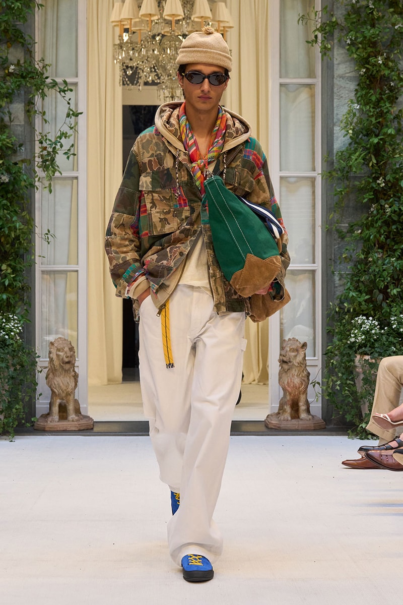 Ralph Lauren SS27 Infuses Traditional Japanese Craftsmanship Into American Luxury KUON Sashiko Craftsmanship Polo Ralph Lauren Purple Label SS27 Milan Fashion Week runway collection