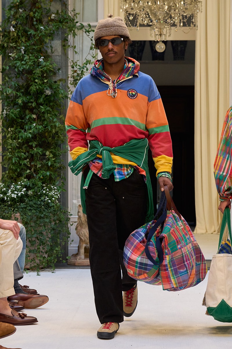 Ralph Lauren SS27 Infuses Traditional Japanese Craftsmanship Into American Luxury KUON Sashiko Craftsmanship Polo Ralph Lauren Purple Label SS27 Milan Fashion Week runway collection