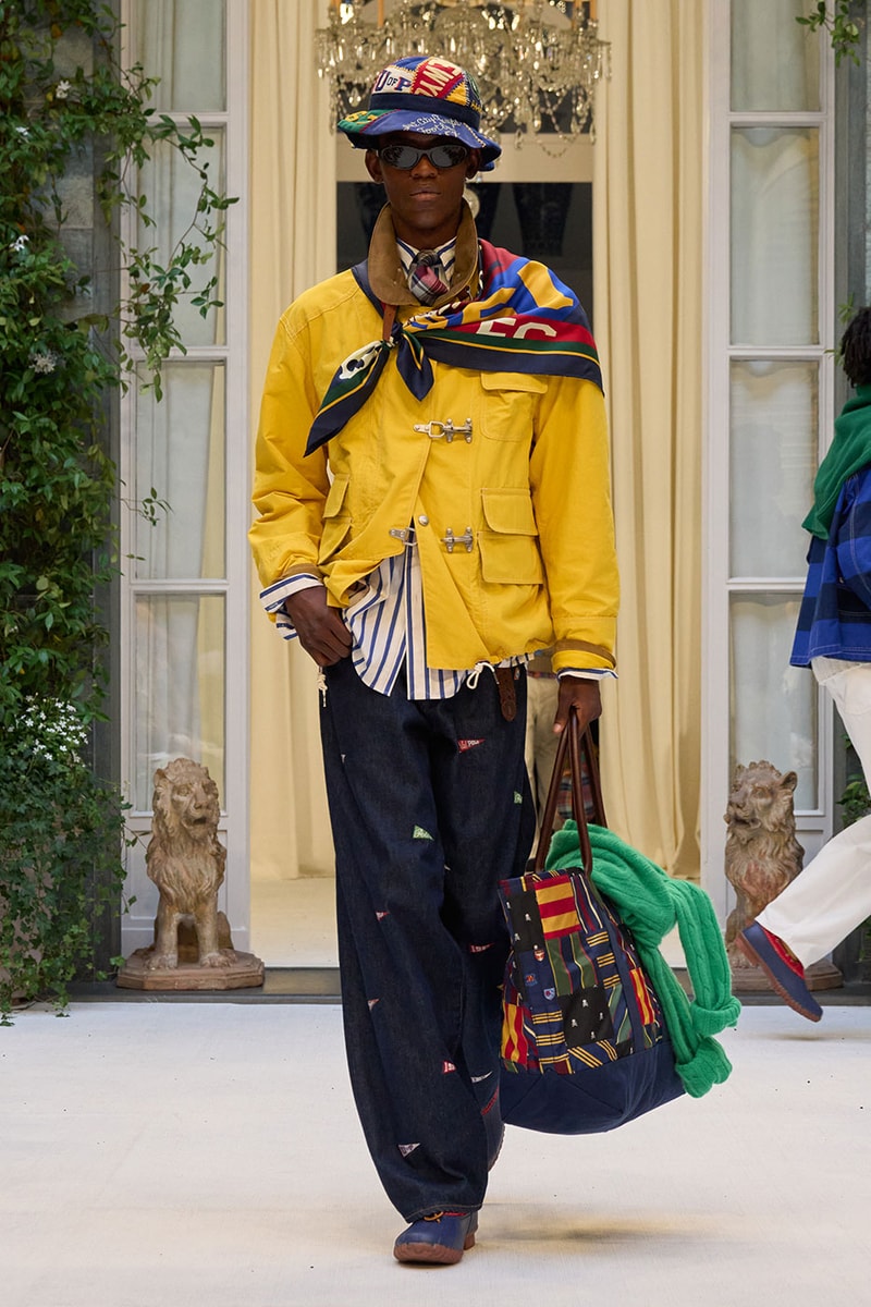 Ralph Lauren SS27 Infuses Traditional Japanese Craftsmanship Into American Luxury KUON Sashiko Craftsmanship Polo Ralph Lauren Purple Label SS27 Milan Fashion Week runway collection