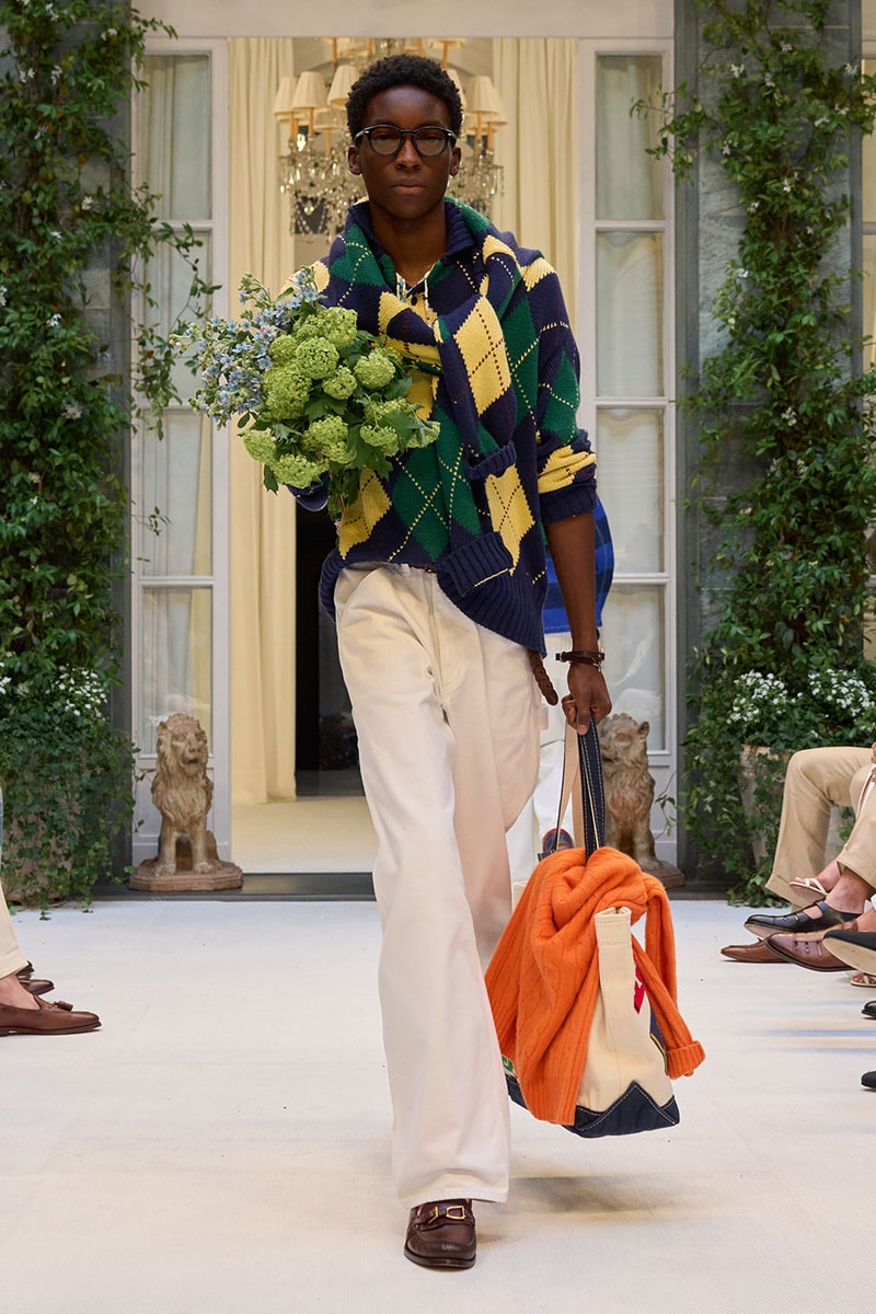 Ralph Lauren SS27 Infuses Traditional Japanese Craftsmanship Into American Luxury KUON Sashiko Craftsmanship Polo Ralph Lauren Purple Label SS27 Milan Fashion Week runway collection