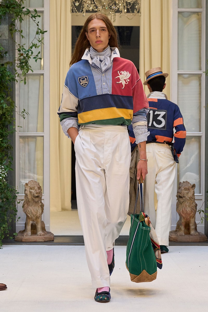Ralph Lauren SS27 Infuses Traditional Japanese Craftsmanship Into American Luxury KUON Sashiko Craftsmanship Polo Ralph Lauren Purple Label SS27 Milan Fashion Week runway collection