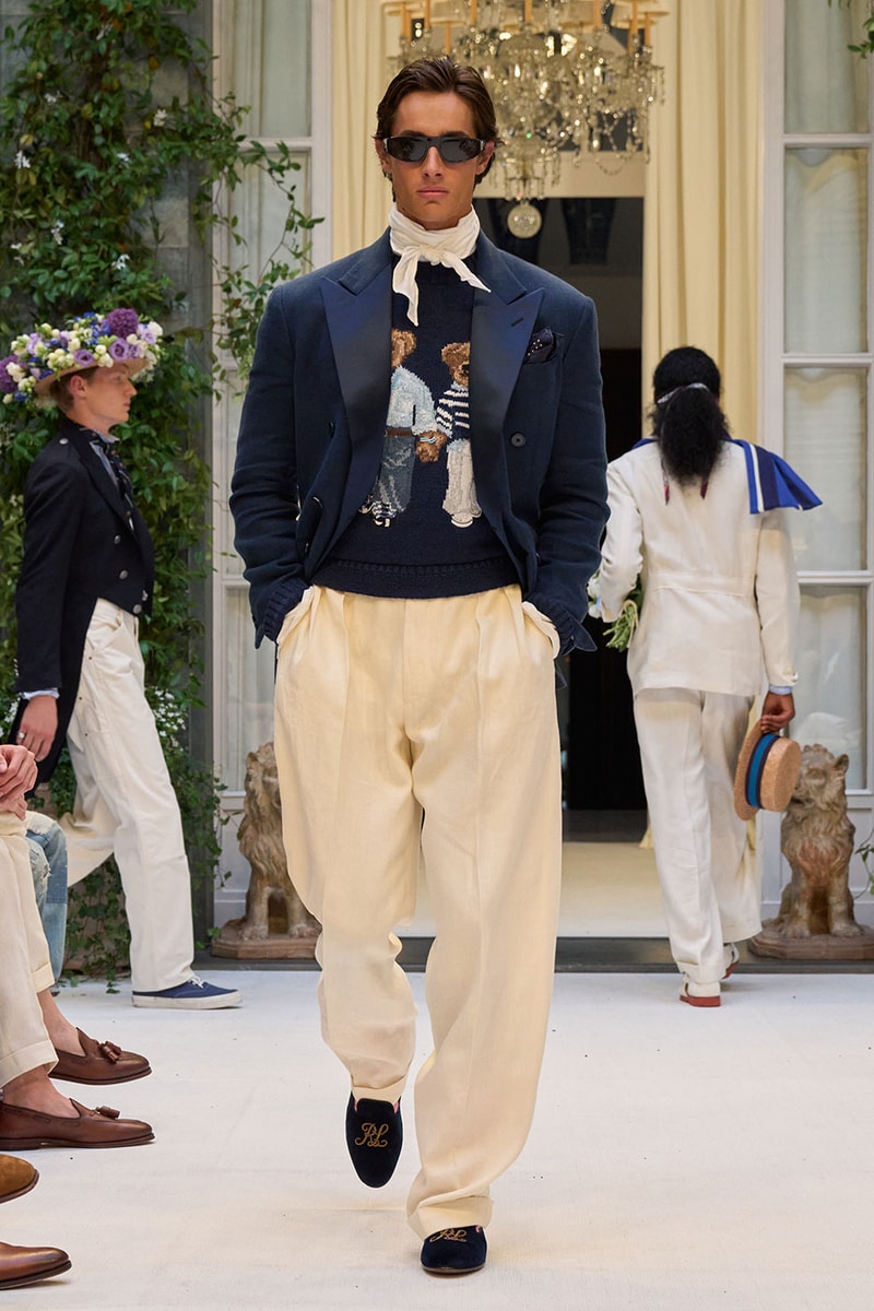 Ralph Lauren SS27 Infuses Traditional Japanese Craftsmanship Into American Luxury KUON Sashiko Craftsmanship Polo Ralph Lauren Purple Label SS27 Milan Fashion Week runway collection