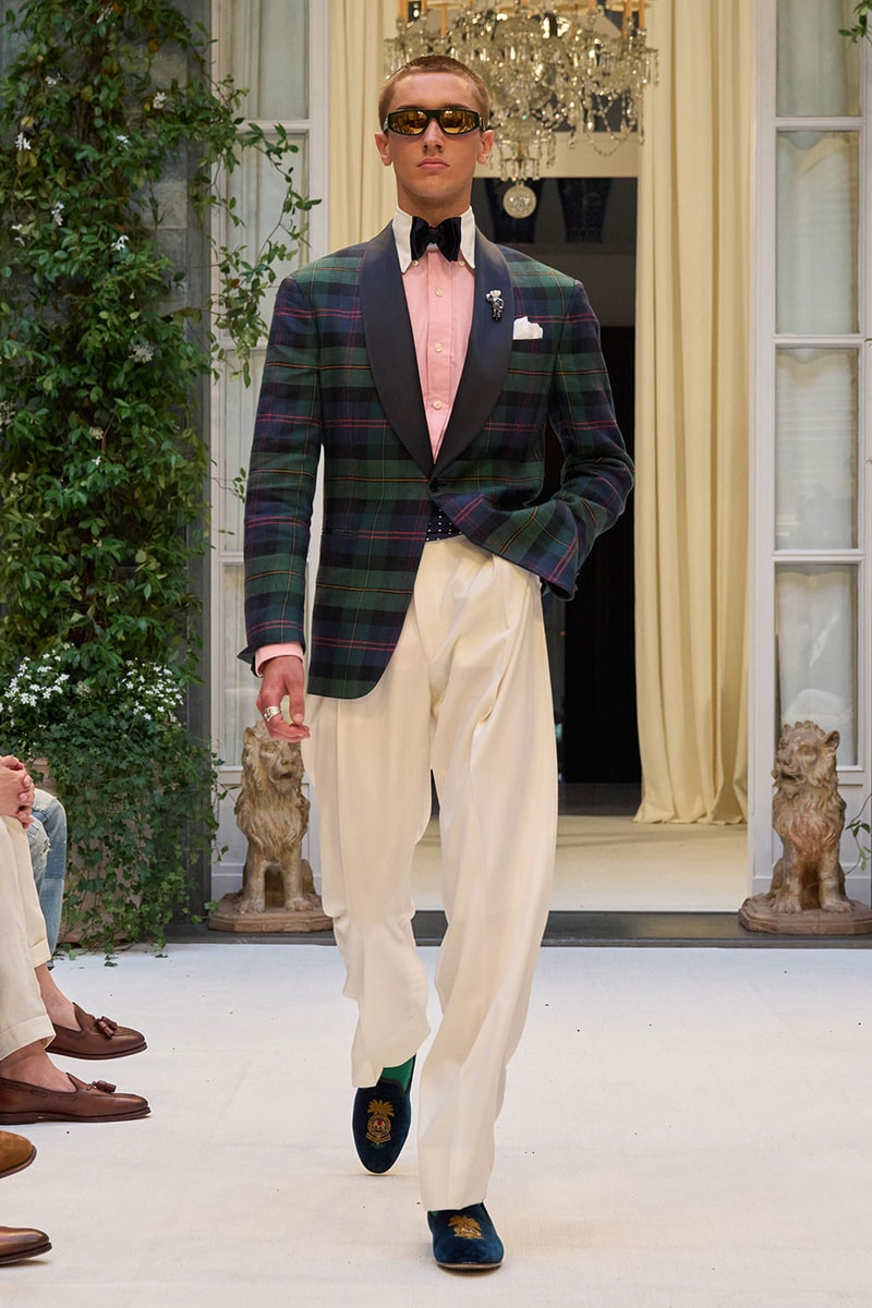 Ralph Lauren SS27 Infuses Traditional Japanese Craftsmanship Into American Luxury KUON Sashiko Craftsmanship Polo Ralph Lauren Purple Label SS27 Milan Fashion Week runway collection