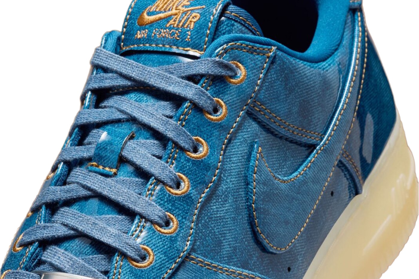 Nike Air Force 1 Low Patent Denim IM5757-400 Official Images