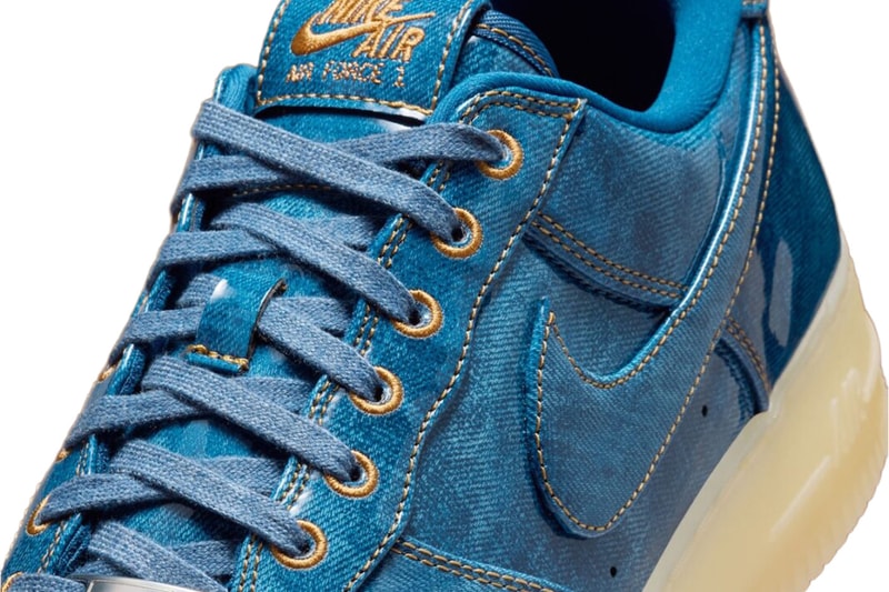 Nike Air Force 1 Low Patent Denim IM5757-400 Official Images