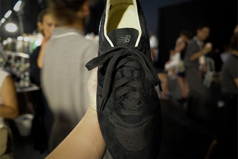 Exclusive First Look at the AURALEE x New Balance 574 Driver spring summer 2027 ss27 paris fashion week runway japanese collaborations debut silhouette black blue