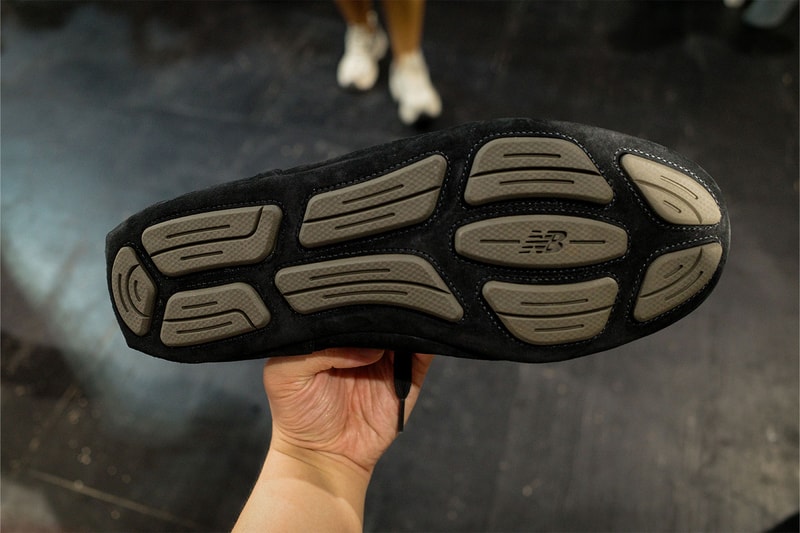 Exclusive First Look at the AURALEE x New Balance 574 Driver spring summer 2027 ss27 paris fashion week runway japanese collaborations debut silhouette black blue