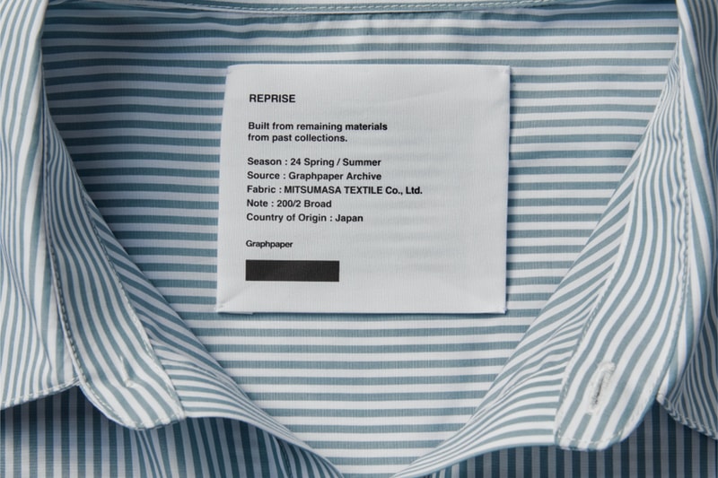 Graphpaper "REPRISE" Collection Release Info