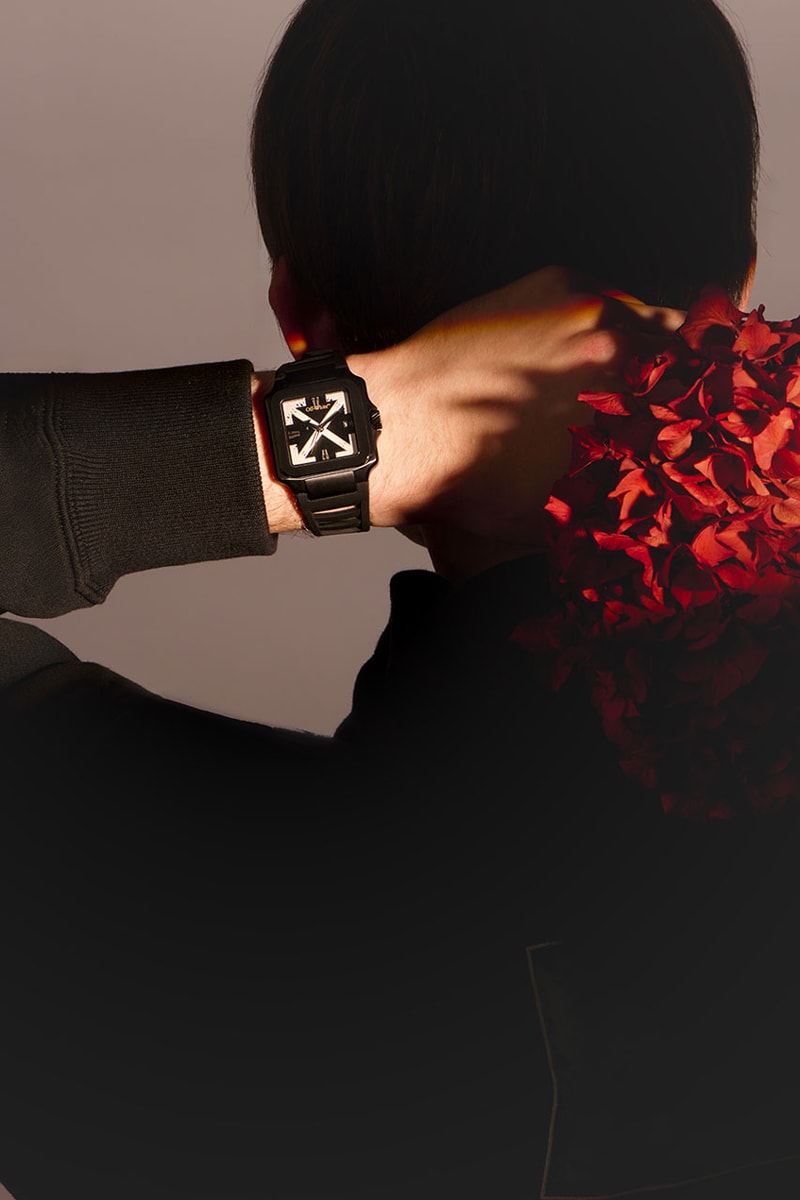 off-white watches collection time proto beat heavy duty street bling after hours pave crossed arrows timepiece transparent design luxury bracelet