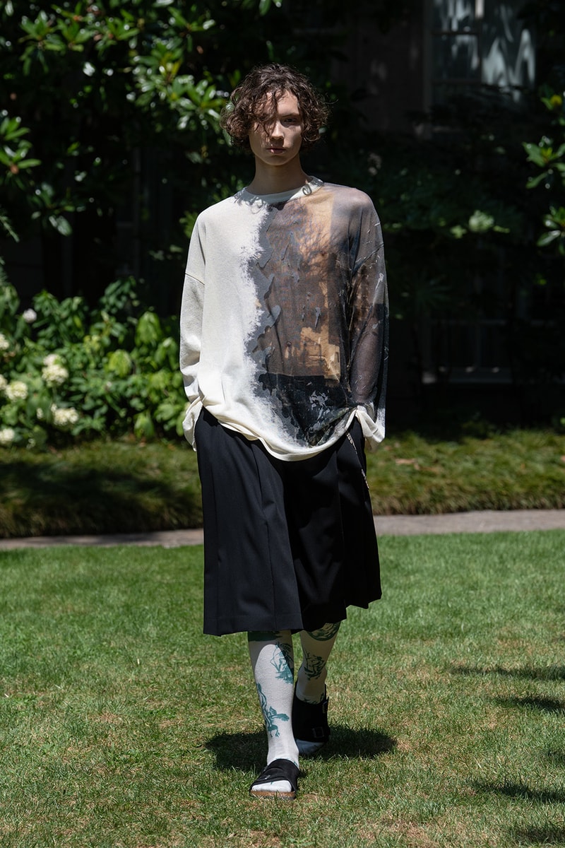 SHINYAKOZUKA Spring/Summer 2027 Collection Runway Show Milan Fashion Week Shinya Kozuka Collaborations Dickies Oofos Lee Kijima Takayuki Stephen Jones Tsuchiya Kaban