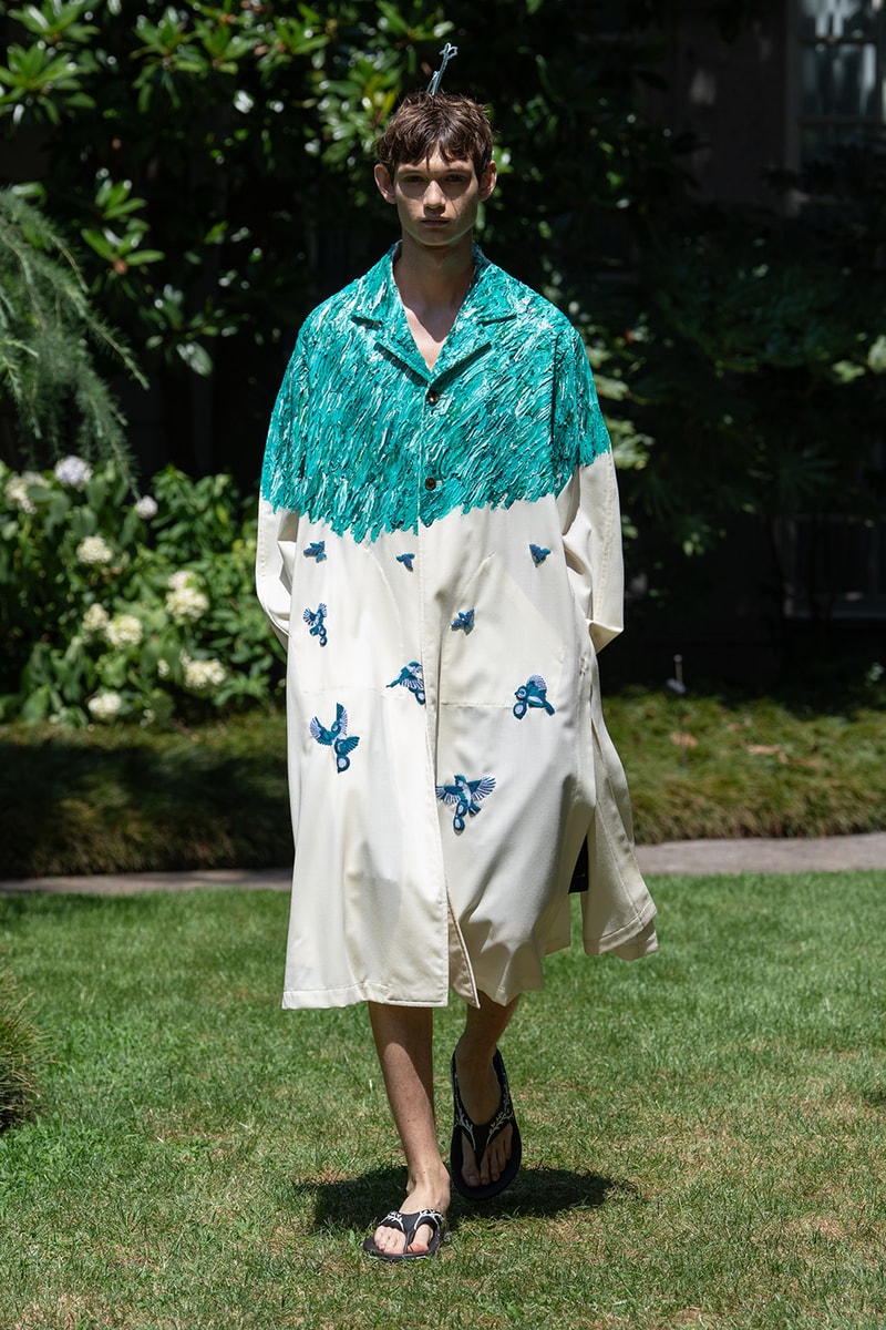 SHINYAKOZUKA Spring/Summer 2027 Collection Runway Show Milan Fashion Week Shinya Kozuka Collaborations Dickies Oofos Lee Kijima Takayuki Stephen Jones Tsuchiya Kaban