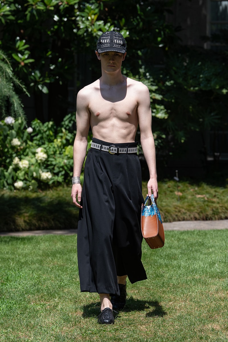 SHINYAKOZUKA Spring/Summer 2027 Collection Runway Show Milan Fashion Week Shinya Kozuka Collaborations Dickies Oofos Lee Kijima Takayuki Stephen Jones Tsuchiya Kaban