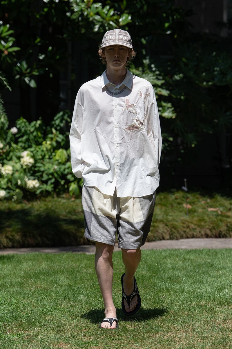 SHINYAKOZUKA Spring/Summer 2027 Collection Runway Show Milan Fashion Week Shinya Kozuka Collaborations Dickies Oofos Lee Kijima Takayuki Stephen Jones Tsuchiya Kaban