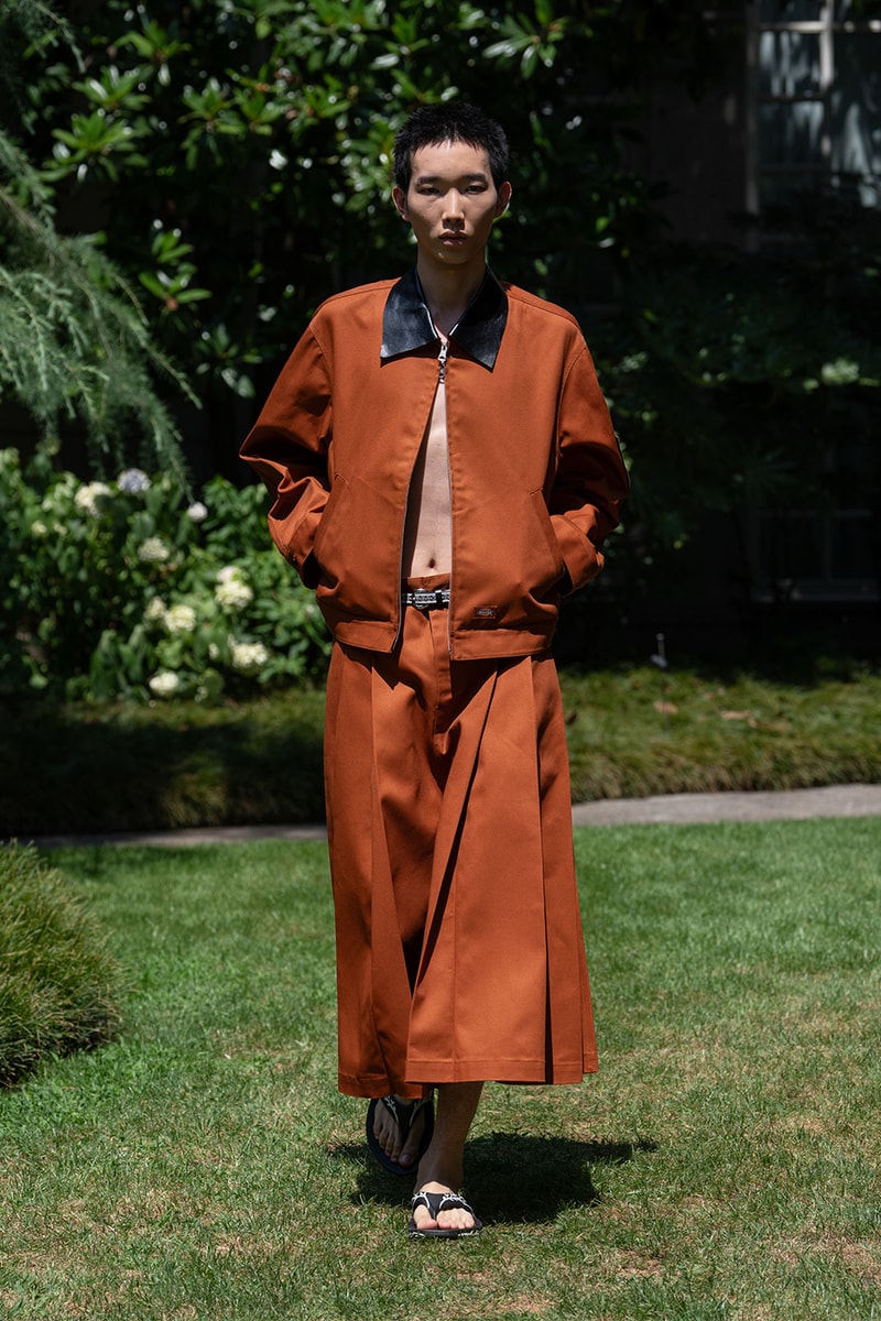 SHINYAKOZUKA Spring/Summer 2027 Collection Runway Show Milan Fashion Week Shinya Kozuka Collaborations Dickies Oofos Lee Kijima Takayuki Stephen Jones Tsuchiya Kaban