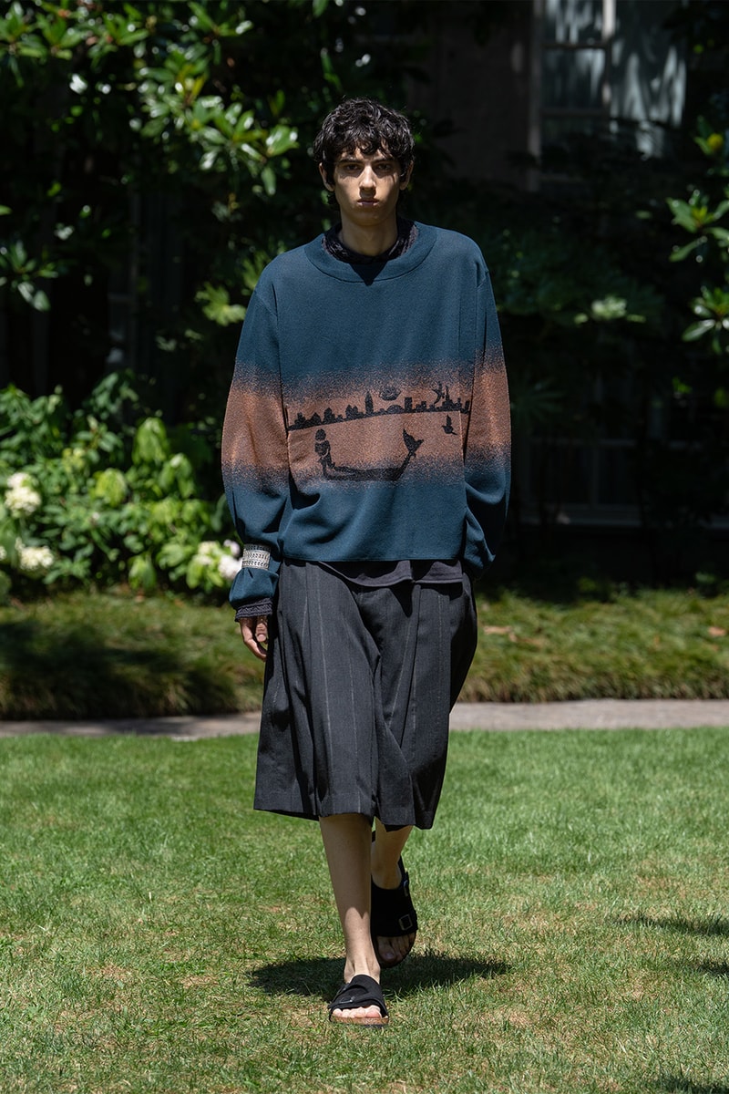 SHINYAKOZUKA Spring/Summer 2027 Collection Runway Show Milan Fashion Week Shinya Kozuka Collaborations Dickies Oofos Lee Kijima Takayuki Stephen Jones Tsuchiya Kaban