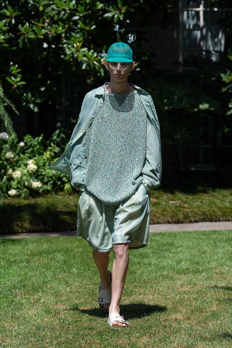 SHINYAKOZUKA Spring/Summer 2027 Collection Runway Show Milan Fashion Week Shinya Kozuka Collaborations Dickies Oofos Lee Kijima Takayuki Stephen Jones Tsuchiya Kaban
