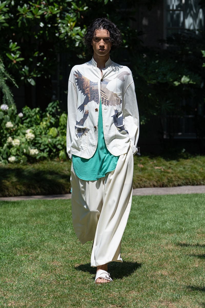 SHINYAKOZUKA Spring/Summer 2027 Collection Runway Show Milan Fashion Week Shinya Kozuka Collaborations Dickies Oofos Lee Kijima Takayuki Stephen Jones Tsuchiya Kaban