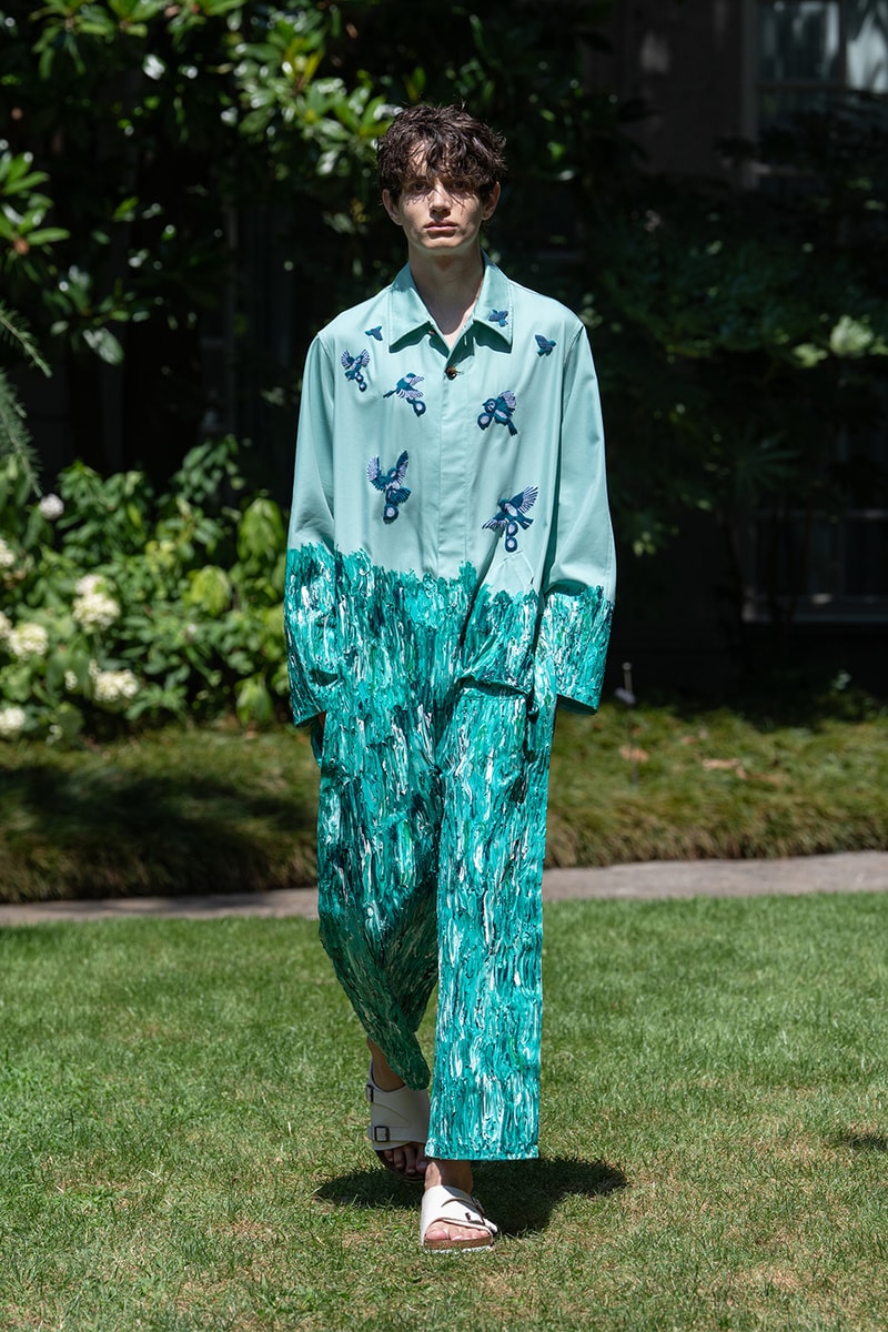 SHINYAKOZUKA Spring/Summer 2027 Collection Runway Show Milan Fashion Week Shinya Kozuka Collaborations Dickies Oofos Lee Kijima Takayuki Stephen Jones Tsuchiya Kaban