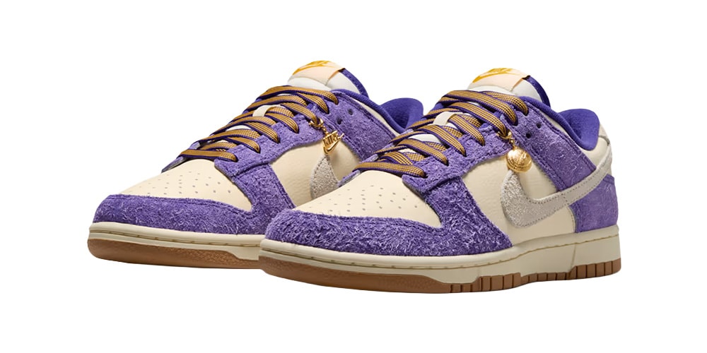 The Nike Dunk Low "Game Day" Layers Shaggy Suede and Gold Hardware Over a Leather Base