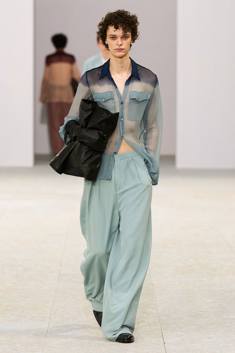 Dries Van Noten SS27 Paris Fashion Week Runway Collection Julian Klausner Dries Van Noten Men’s SS27 Embraces the Sensual, Dreamlike Fluidity of Nature