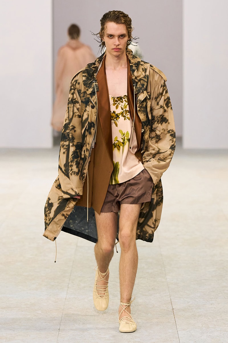 Dries Van Noten SS27 Paris Fashion Week Runway Collection Julian Klausner Dries Van Noten Men’s SS27 Embraces the Sensual, Dreamlike Fluidity of Nature