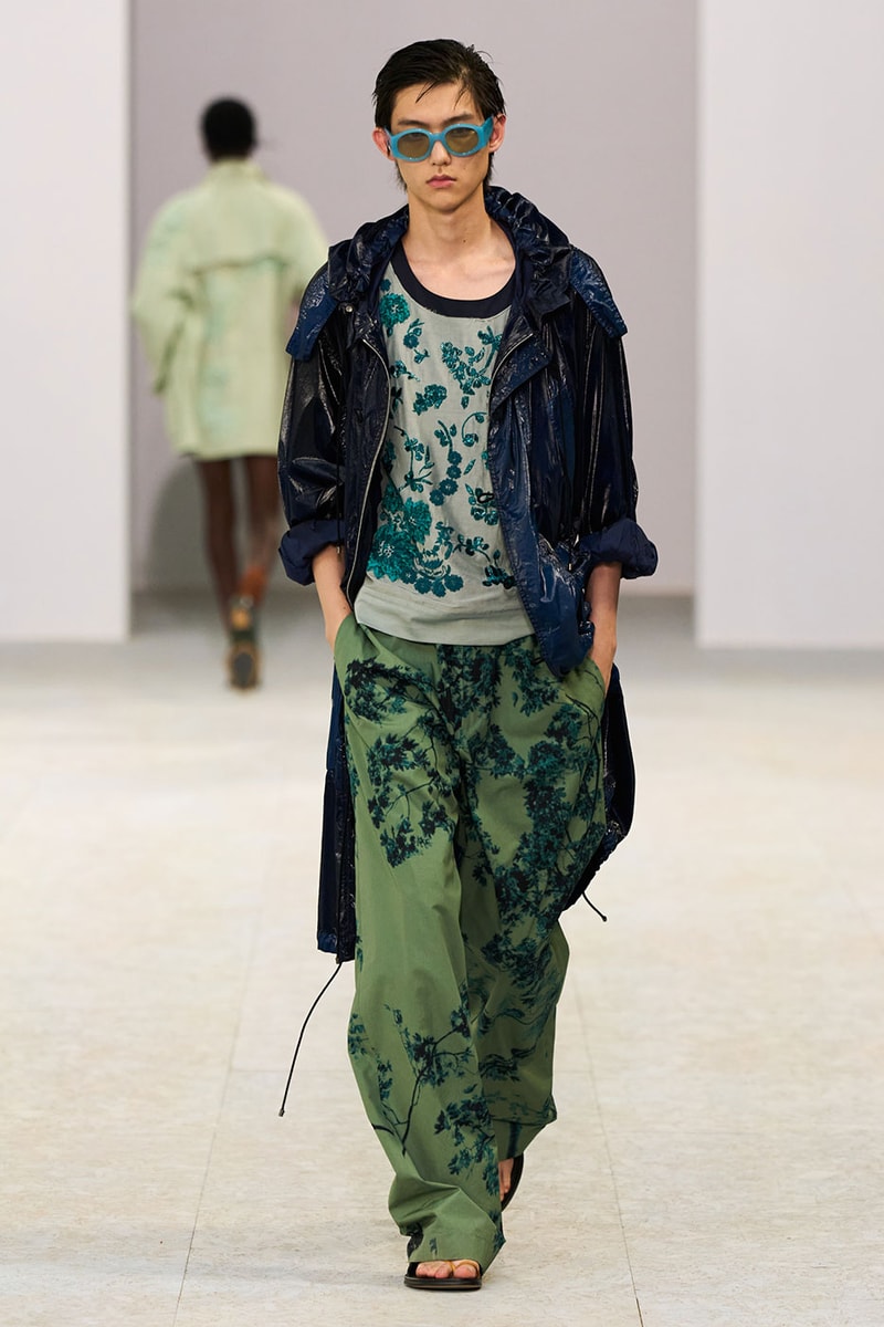 Dries Van Noten SS27 Paris Fashion Week Runway Collection Julian Klausner Dries Van Noten Men’s SS27 Embraces the Sensual, Dreamlike Fluidity of Nature