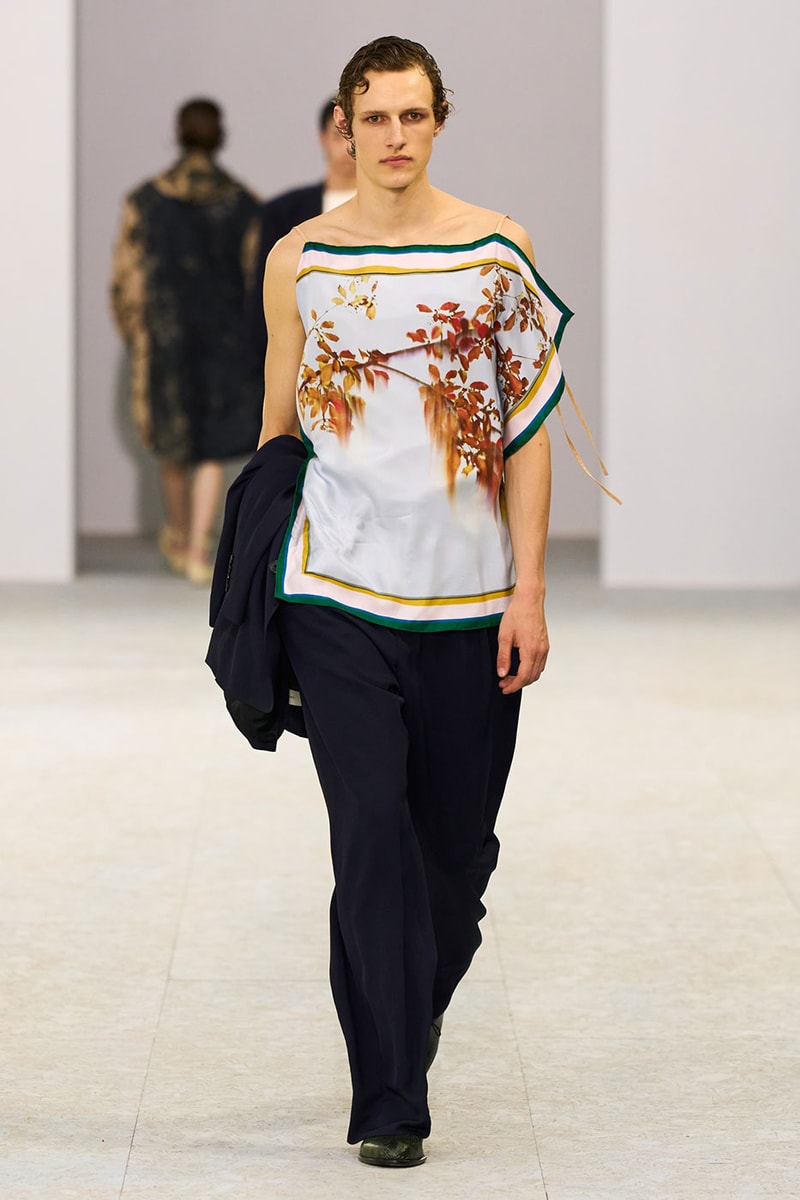 Dries Van Noten SS27 Paris Fashion Week Runway Collection Julian Klausner Dries Van Noten Men’s SS27 Embraces the Sensual, Dreamlike Fluidity of Nature