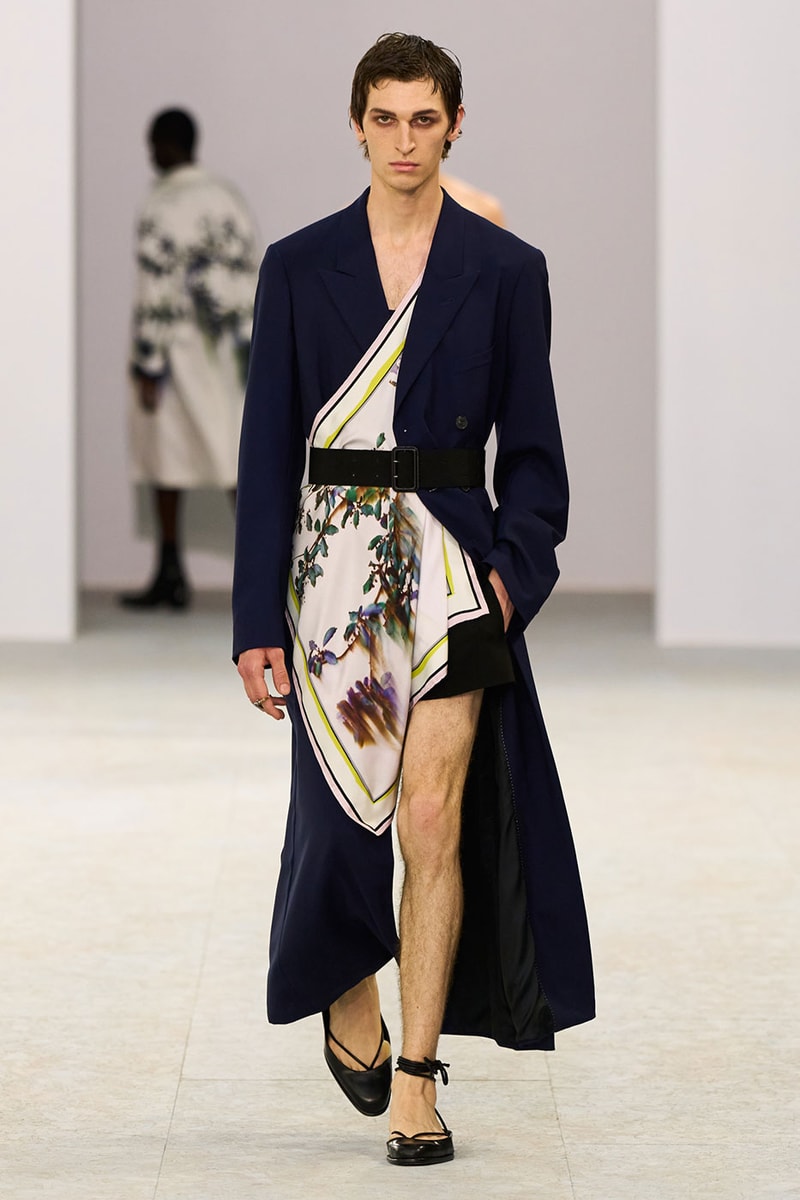 Dries Van Noten SS27 Paris Fashion Week Runway Collection Julian Klausner Dries Van Noten Men’s SS27 Embraces the Sensual, Dreamlike Fluidity of Nature