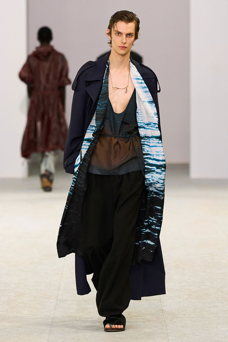 Dries Van Noten SS27 Paris Fashion Week Runway Collection Julian Klausner Dries Van Noten Men’s SS27 Embraces the Sensual, Dreamlike Fluidity of Nature