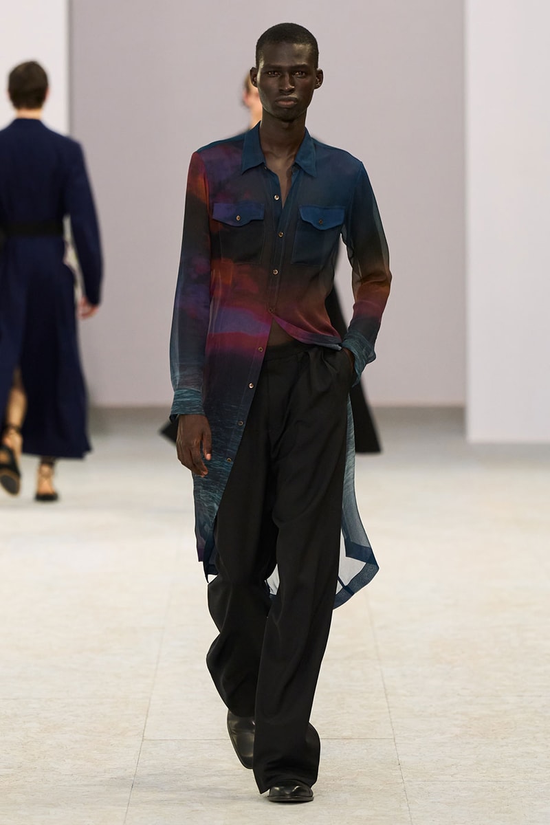 Dries Van Noten SS27 Paris Fashion Week Runway Collection Julian Klausner Dries Van Noten Men’s SS27 Embraces the Sensual, Dreamlike Fluidity of Nature