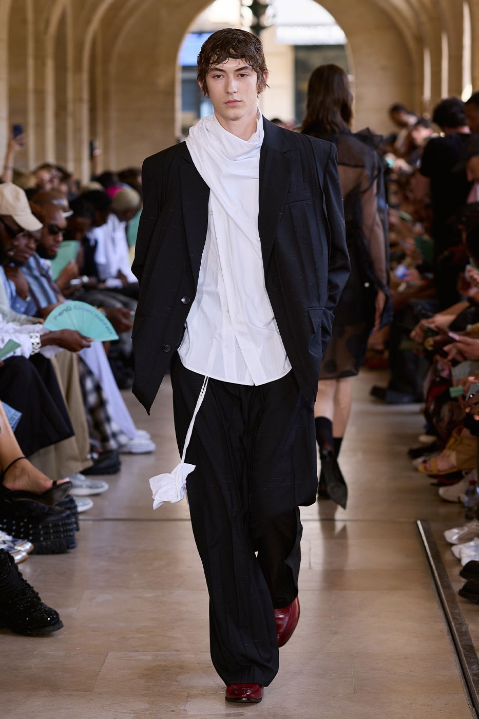 Feng Chen Wang SS27 Paris Fashion Week Runway Merges Eastern Philosophy With Western Art in Paris