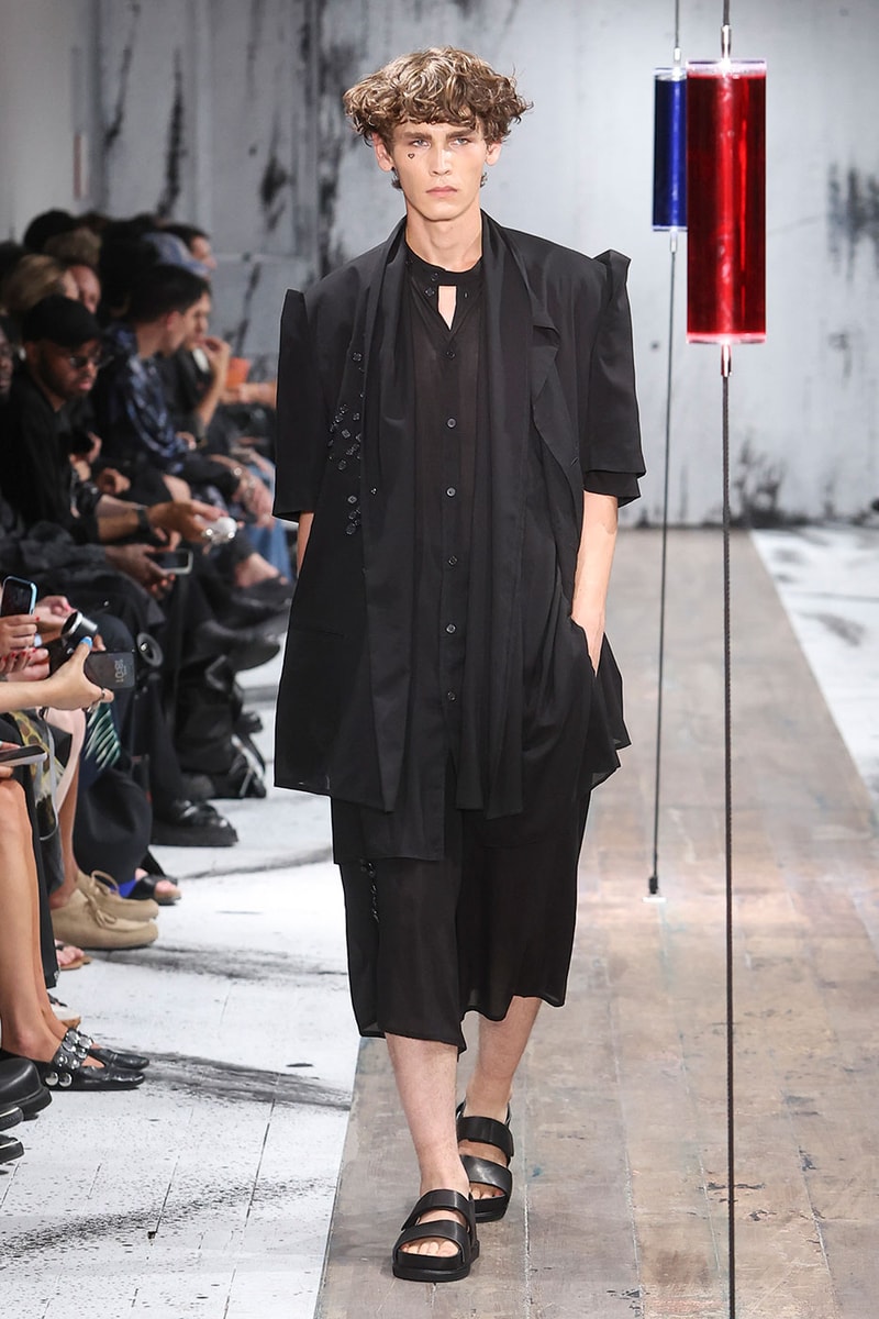 Yohji Yamamoto POUR HOMME SS27 Blends Avant-Garde Tailoring and Fragile Romance paris fashion week spring summer 2027