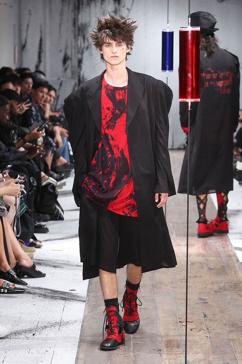 Yohji Yamamoto POUR HOMME SS27 Blends Avant-Garde Tailoring and Fragile Romance paris fashion week spring summer 2027