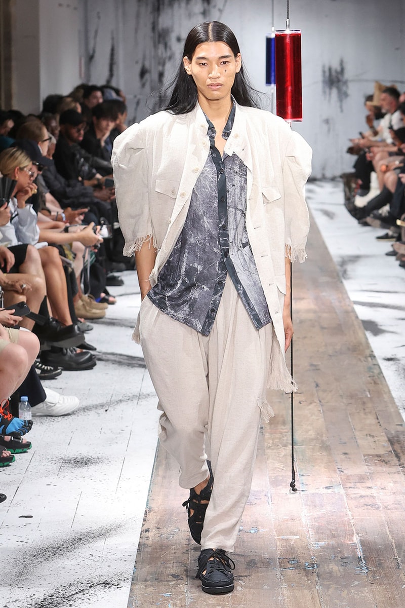 Yohji Yamamoto POUR HOMME SS27 Blends Avant-Garde Tailoring and Fragile Romance paris fashion week spring summer 2027