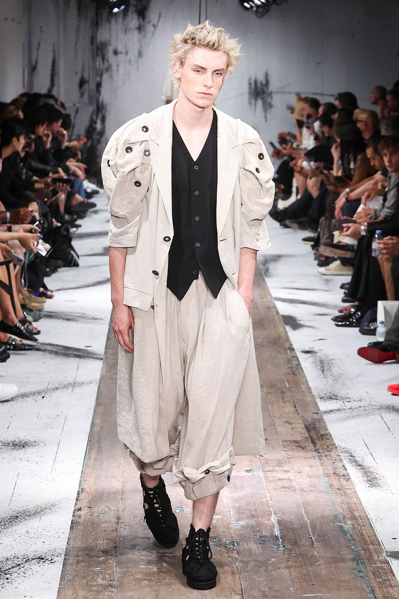 Yohji Yamamoto POUR HOMME SS27 Blends Avant-Garde Tailoring and Fragile Romance paris fashion week spring summer 2027