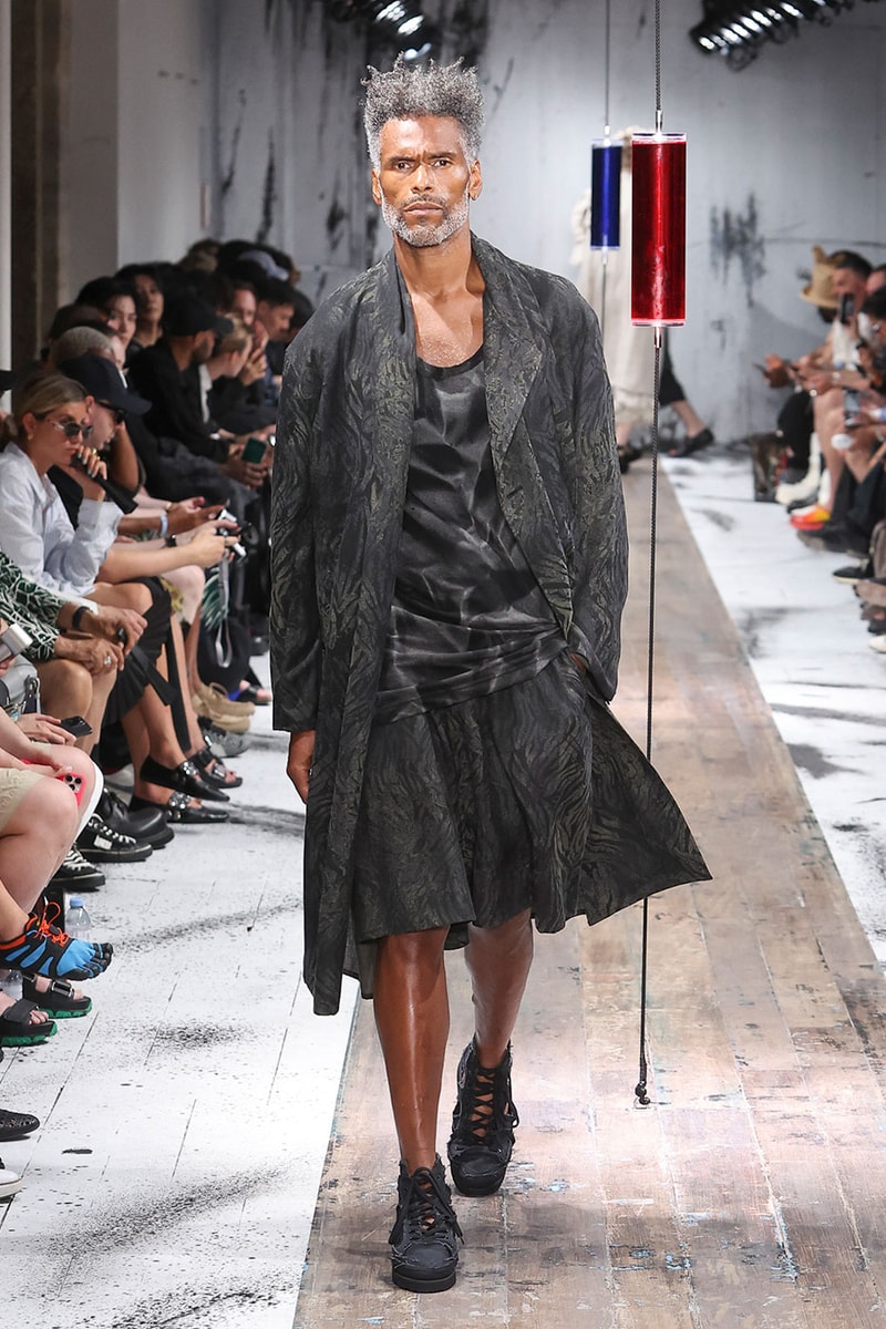 Yohji Yamamoto POUR HOMME SS27 Blends Avant-Garde Tailoring and Fragile Romance paris fashion week spring summer 2027