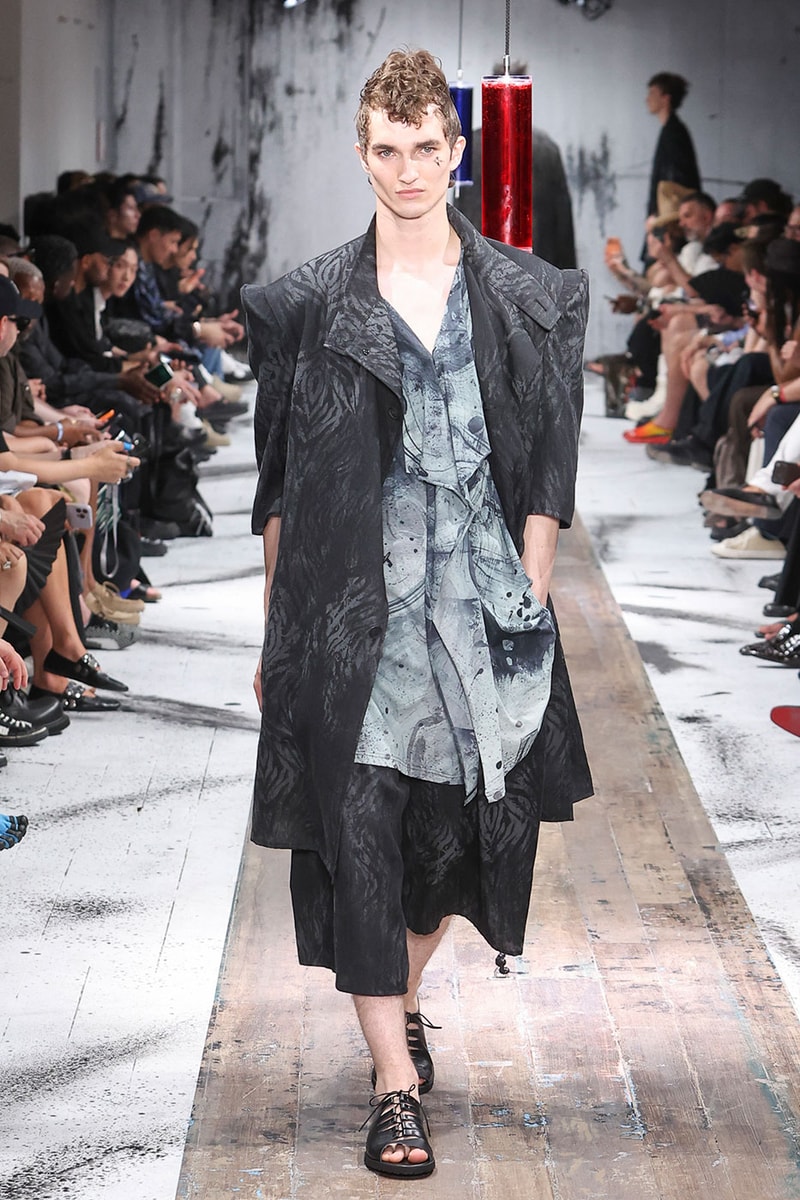 Yohji Yamamoto POUR HOMME SS27 Blends Avant-Garde Tailoring and Fragile Romance paris fashion week spring summer 2027