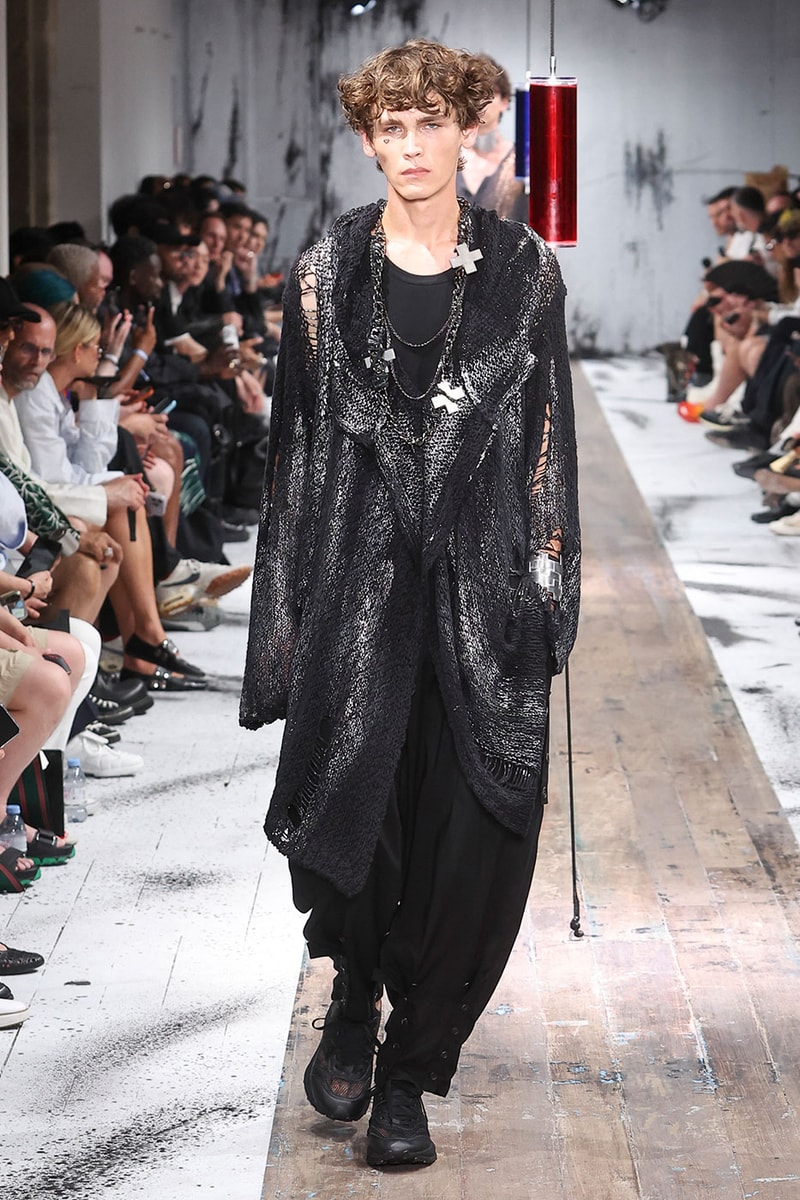 Yohji Yamamoto POUR HOMME SS27 Blends Avant-Garde Tailoring and Fragile Romance paris fashion week spring summer 2027