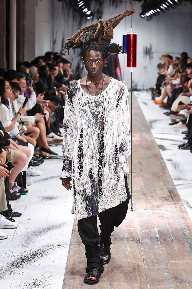 Yohji Yamamoto POUR HOMME SS27 Blends Avant-Garde Tailoring and Fragile Romance paris fashion week spring summer 2027