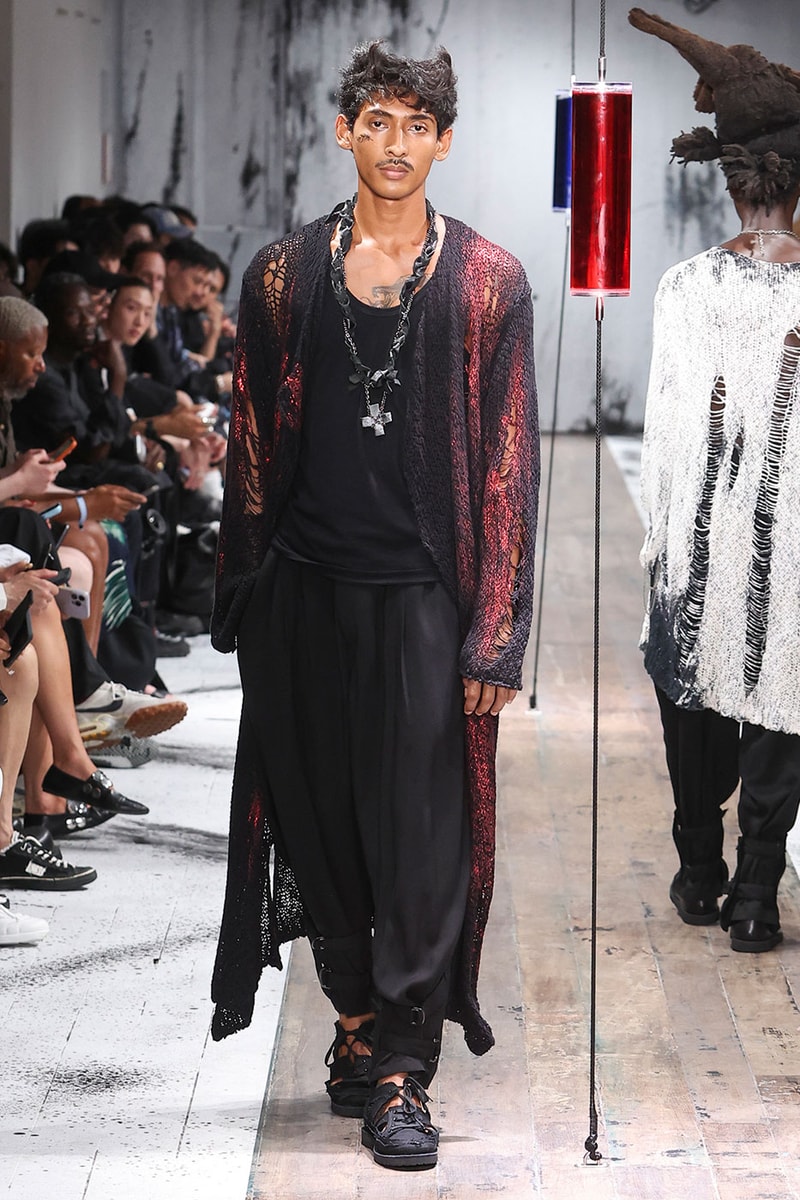 Yohji Yamamoto POUR HOMME SS27 Blends Avant-Garde Tailoring and Fragile Romance paris fashion week spring summer 2027