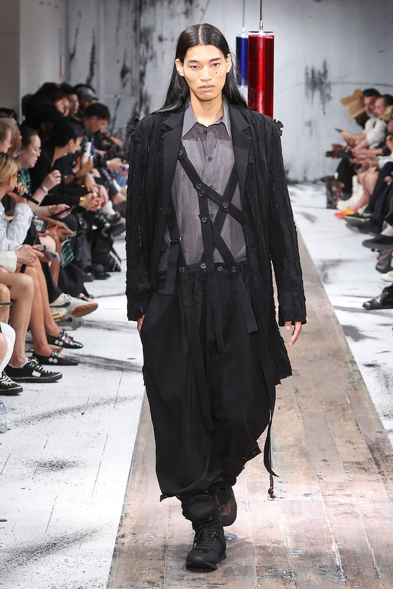 Yohji Yamamoto POUR HOMME SS27 Blends Avant-Garde Tailoring and Fragile Romance paris fashion week spring summer 2027