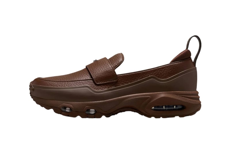Nike Air Max Phenomena in Cacao Wow and Metallic Silver, featuring loafer-inspired upper on Air Max SNDR sole - detail view 3