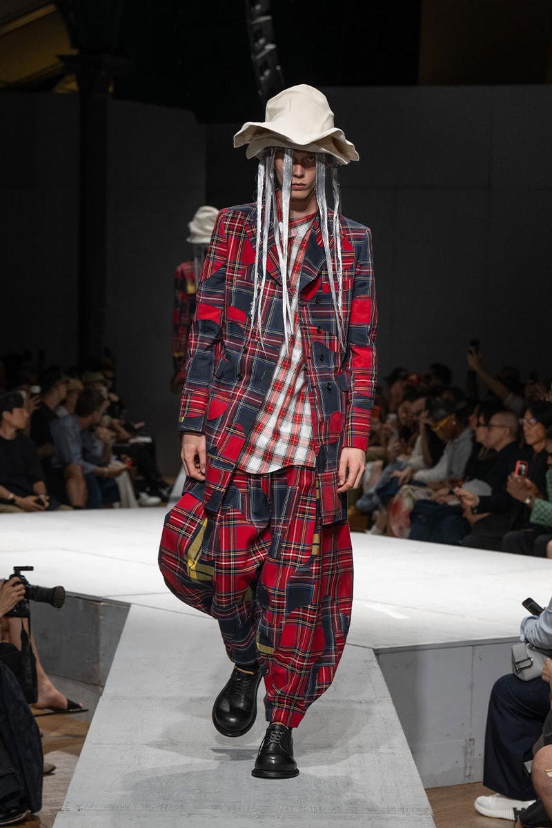 COMME des GARÇONS HOMME PLUS SS27 Debuts Dual-Act Show "If The War Were To End.." rei kawakubo paris fashion week