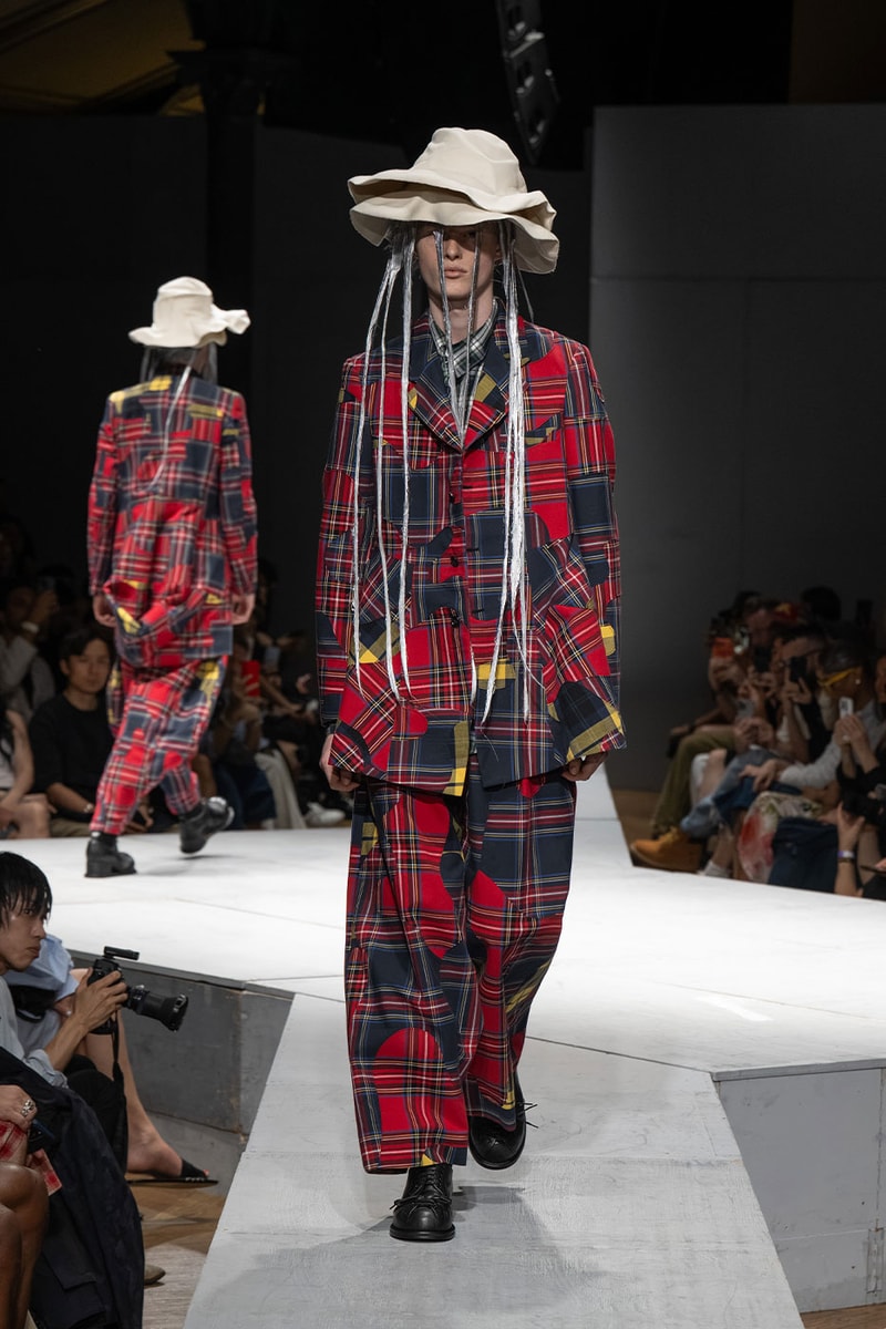 COMME des GARÇONS HOMME PLUS SS27 Debuts Dual-Act Show "If The War Were To End.." rei kawakubo paris fashion week