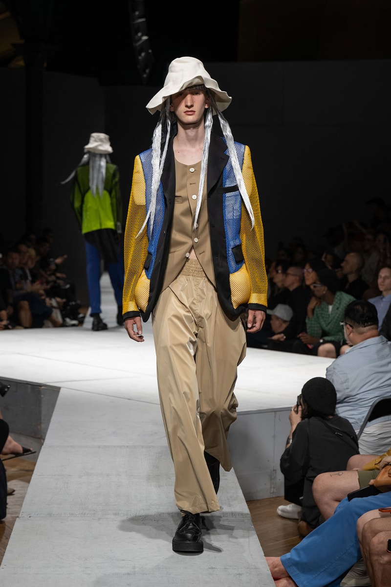 COMME des GARÇONS HOMME PLUS SS27 Debuts Dual-Act Show "If The War Were To End.." rei kawakubo paris fashion week